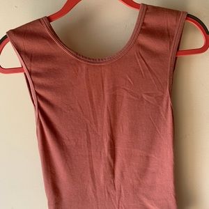Pink tank top! Worn both ways!